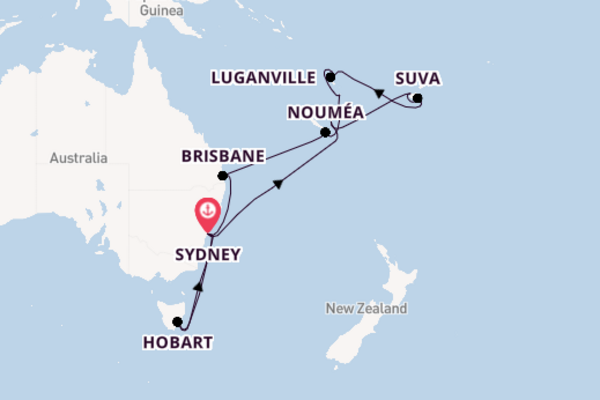 Trip with Cunard from Sydney