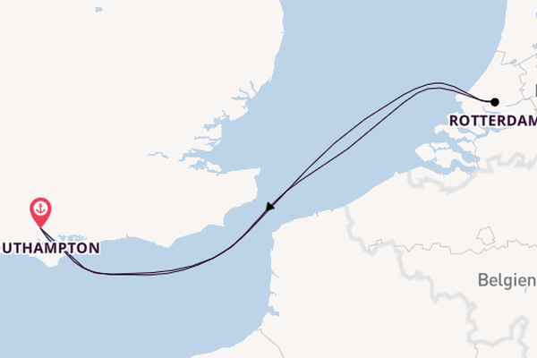 England ab Southampton, Großbritannien auf der Queen Mary 2