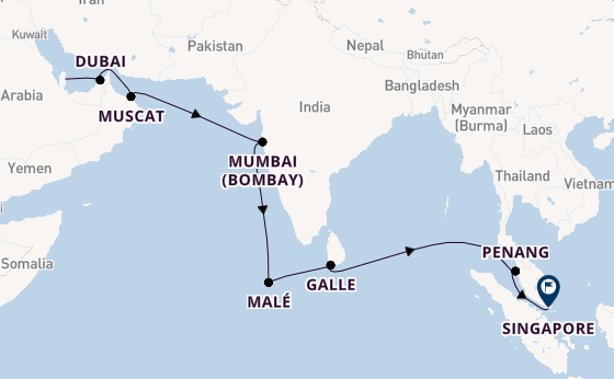 South East Asia from Doha, Qatar with the Seven Seas Explorer
