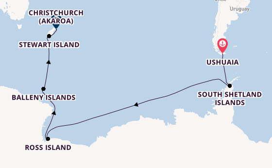Transpacific from Ushuaia, Argentina with the HANSEATIC spirit