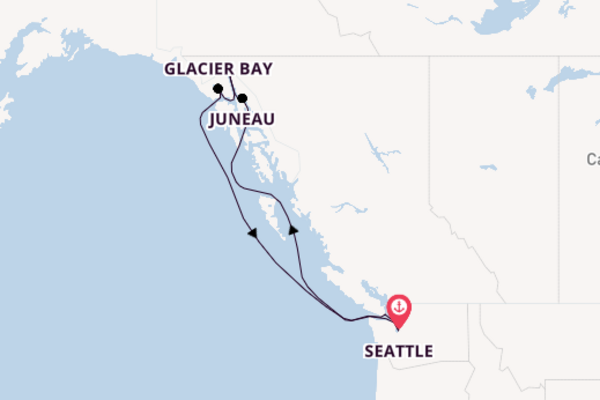 Cruise met Cunard naar Juneau