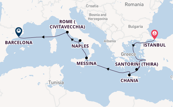 Istanbul & Cappadocia Tour with Mediterranean, Greek Isles & Italy Cruise