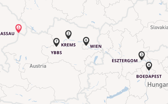 Donau vanaf Passau, Duitsland met de BOLERO
