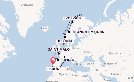 Norway from Lisbon, Portugal with the Seabourn Quest