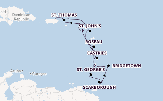Caribbean vanaf San Juan, Puerto Rico met de Azamara Quest