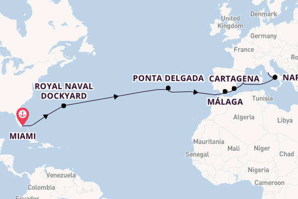 Transatlantic from Miami, Florida, USA with the Allura