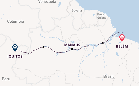 Brazil from Belém, Brazil with the HANSEATIC inspiration