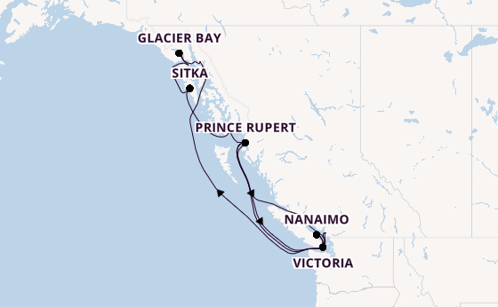 Alaska from Vancouver, British Columbia with the Nieuw Amsterdam