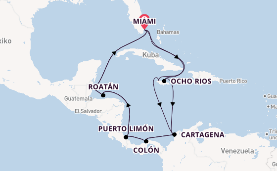 Mittelamerika ab Deutschland auf der MSC Poesia