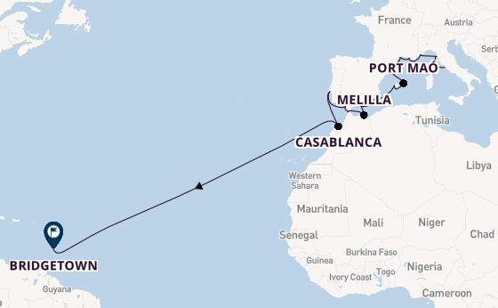 Middellandse Zee vanaf Civitavecchia (Rome), Italië met de Seabourn Ovation