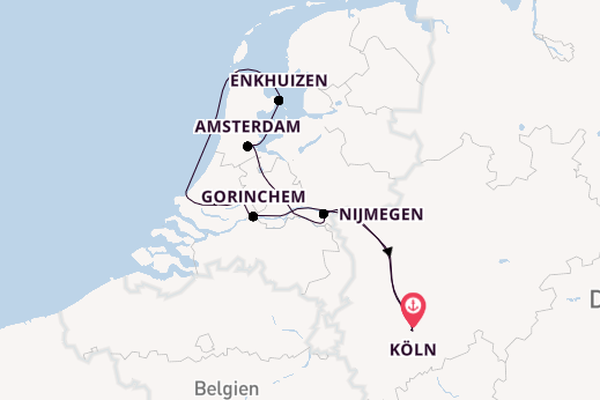 Rhein ab Köln, Deutschland auf der nickoSPIRIT