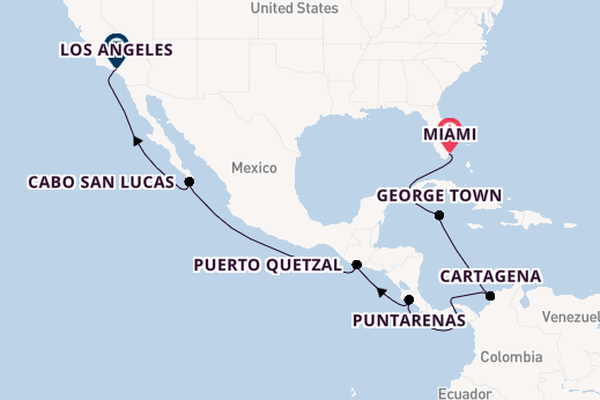 Midden-Amerika vanaf Miami, Verenigde Staten met de Seven Seas Prestige