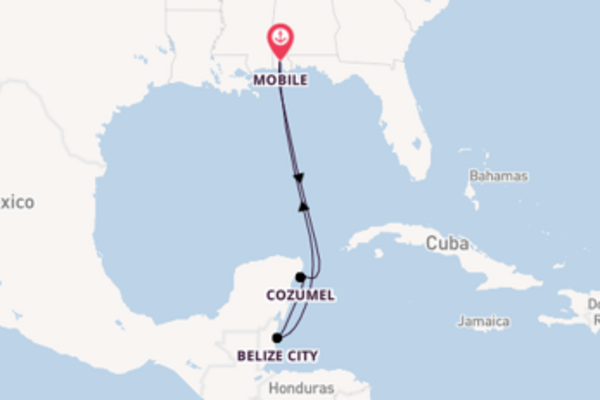 Cruise met Carnival Cruise Line naar Cozumel