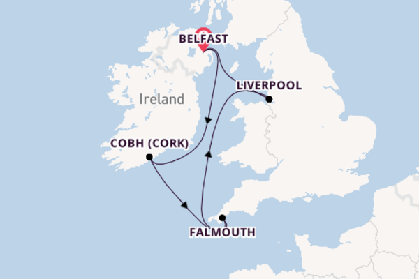 British Isles from Belfast with Ambition