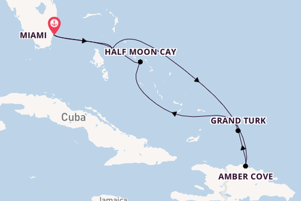 Caribbean vanaf Miami, Verenigde Staten met de Zuiderdam
