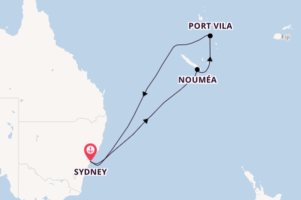 South Pacific from Sydney, Australia with the Anthem of the Seas