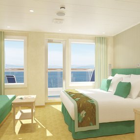 Kommen Sie an Bord der undefined und entdecken Sie eine der 52 Kabinenkategorien auf insgesamt 14 Decks die für 3690 Passagiere Platz bieten. Wählen Sie Ihre Traumkabine und fühlen Sie sich auf Ihrer Kreuzfahrt an Bord der undefined wie Zuhause!