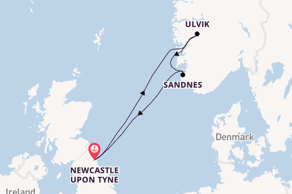 Cruising from Newcastle upon Tyne with the Ambition