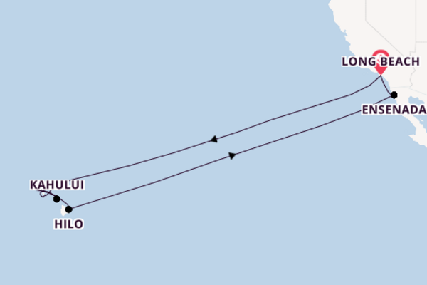 Polynesia from Long Beach, California, USA with the Carnival Radiance