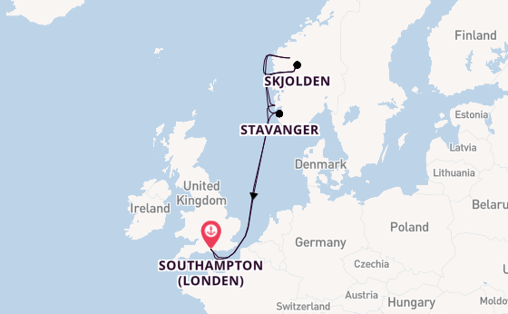 Noorwegen vanaf Southampton (Londen), Engeland met de MSC Meraviglia