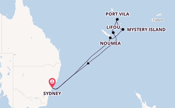 Südsee ab Sydney auf der Celebrity Edge