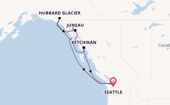 Alaska & West Canada from Seattle, Washington, USA with the Norwegian Joy