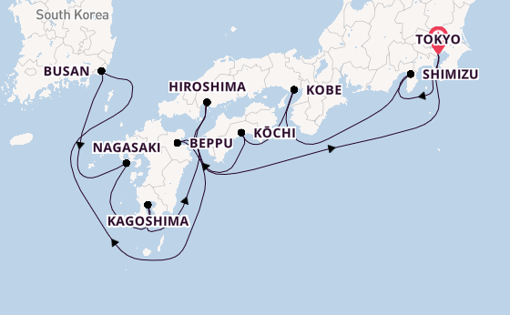 Japan from Tokyo, Japan with the Seven Seas Explorer