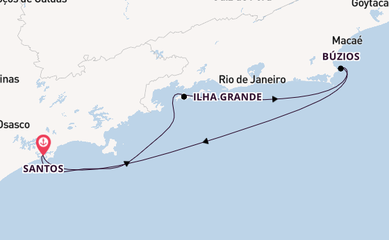 Brazil from Santos, Brazil with the MSC Divina