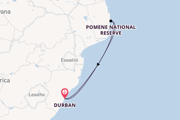Southern Africa from Durban, South Africa with the MSC Sinfonia