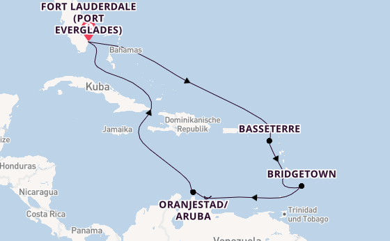Celebrity Eclipse - Die große ABC‑Inselroute mit All Included