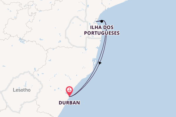 Südliches Afrika ab Durban, Südafrika auf der MSC Sinfonia