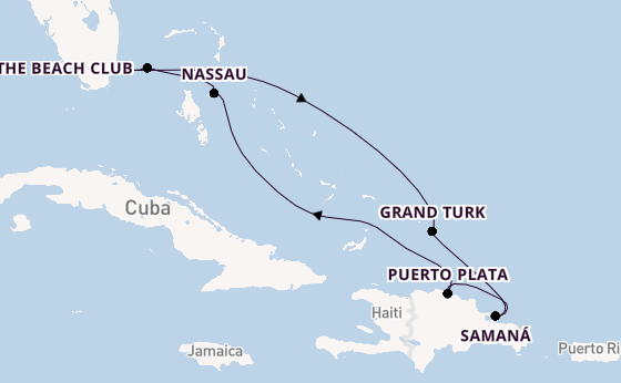 Caribbean from Miami, Florida with the Resilient Lady