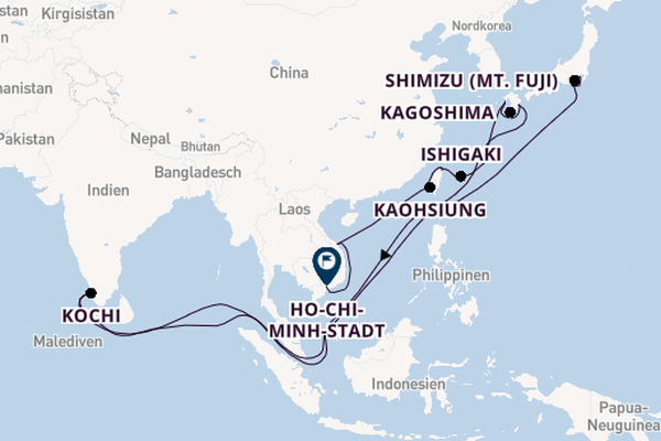 Ostasien ab Yokohama (Tokio), Japan auf der EUROPA