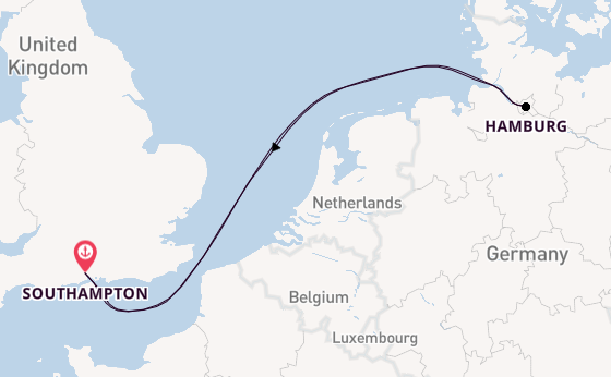 British Isles from Southampton, England with the Arvia