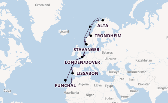 Noorwegen vanaf Rotterdam, Nederland met de Nieuw Statendam