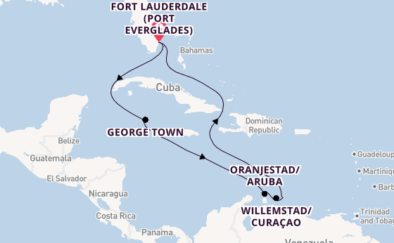 Caribbean from Fort Lauderdale (Port Everglades), Florida, USA with the Celebrity Silhouette