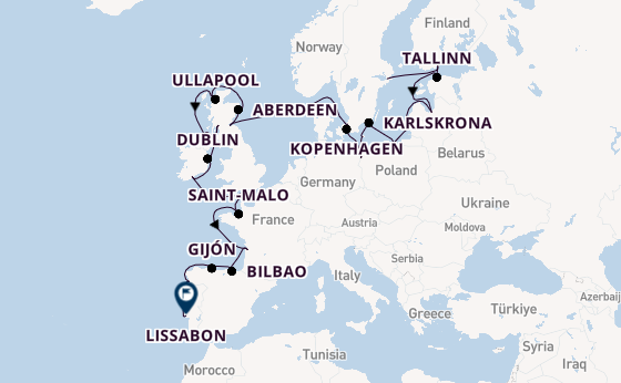 Britse Eilanden vanaf Stockholm, Zweden met de Azamara Quest