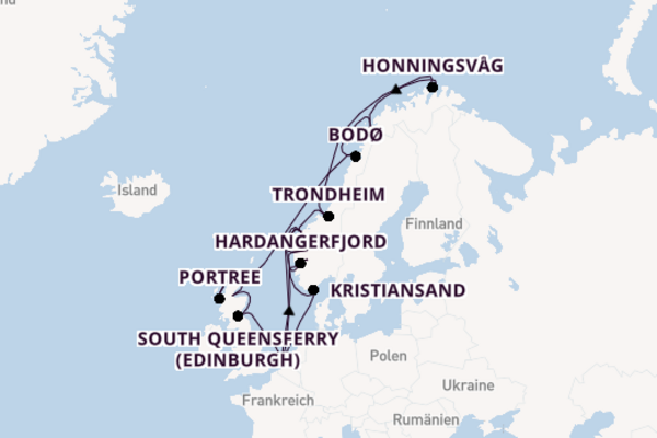 Genießen Sie 22 Tage Bodø und Rotterdam