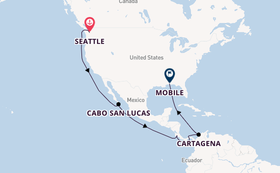 Central America from Australia with the Carnival Spirit
