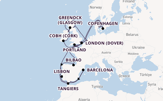British Isles from Rotterdam, Netherlands with the Nieuw Statendam