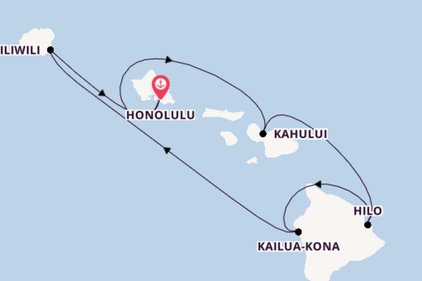 8daagse cruise met de Pride of America vanuit Honolulu