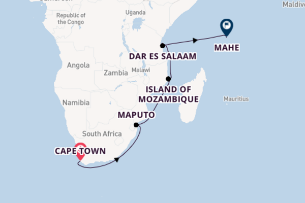 Africa from Cape Town, South Africa with the Seabourn Sojourn