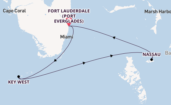Caribbean from Fort Lauderdale (Port Everglades), Florida with the Celebrity Reflection
