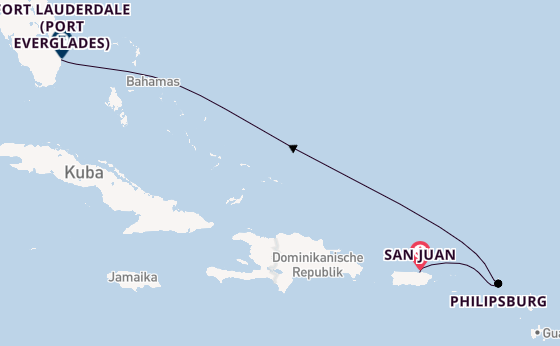 Östliche Karibik ab San Juan, Puerto Rico auf der Celebrity Summit