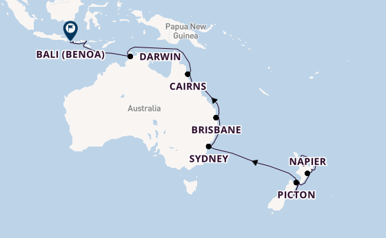 Australia and New Zealand from Auckland, New Zealand with the Seven Seas Explorer