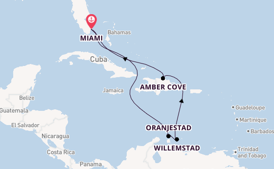Caribbean vanaf Miami, Verenigde Staten met de Carnival Horizon