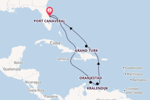 Cruise in 9 dagen naar Port Canaveral met Carnival Cruise Line