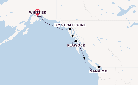 Alaska & West Canada from Whittier, Alaska with the Azamara Pursuit