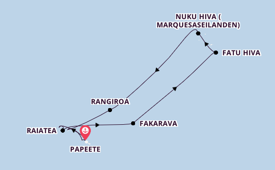 Frans-Polynesië vanaf Papeete, Frans-Polynesië met de Silver Whisper