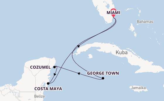 Westliche Karibik ab Miami auf der Independence of the Seas